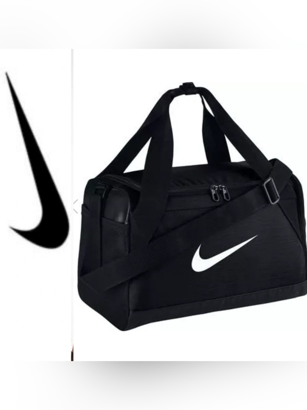 Nike 🖤| Brasilia duffle gym bag small black | New